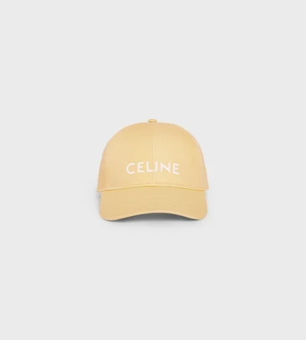 CELINE BASEBALL CAP IN COTTON YELLOW