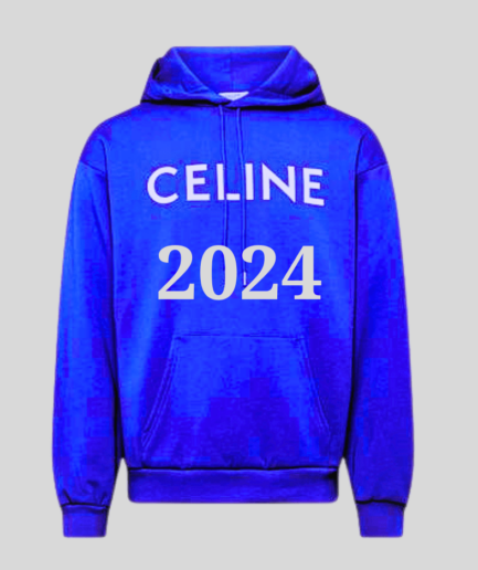 CELINE HOODIE BLUE