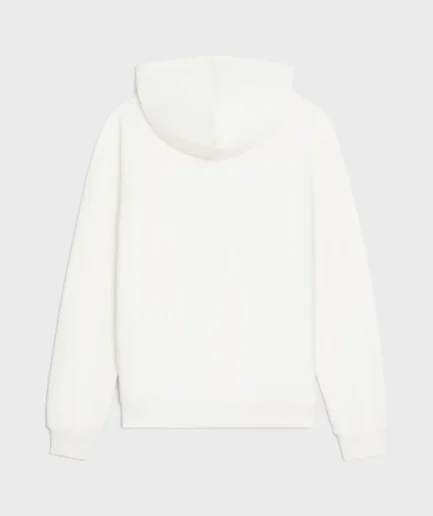 CELINE LOOSE WAVE HOODIE IN COTTON FLEECE OFF