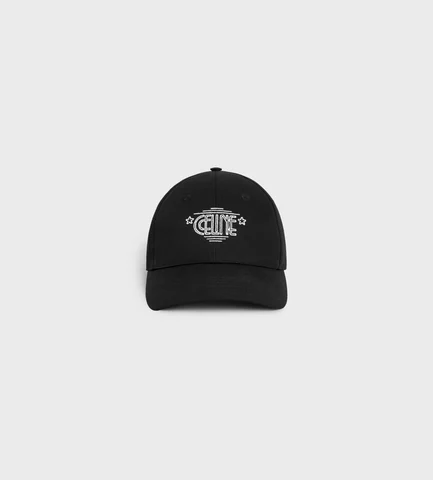 CELINE WILTERN BASEBALL CAP IN COTTON BLACK