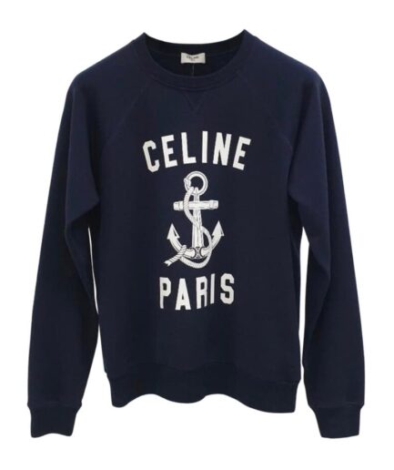 Celine Anchor Cotton Cashmere Sweatshirt