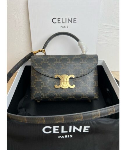 Celine Nino Teen Bag in Triomphe Canvas