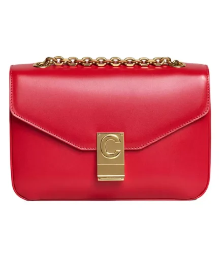 Medium Celine Crossbody Bag for Women in Red